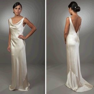 Satin Silk Lily Ruben Wedding Dress Evening Gown 2